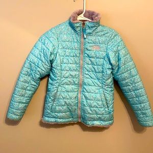 Reversible North Face winter coat size M 10/12 girls